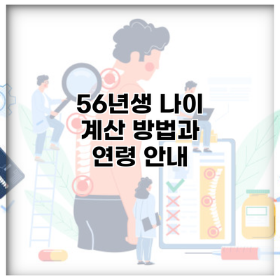 56년생 나이 계산 방법과 연령 안내