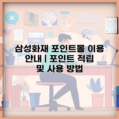 삼성화재 포인트몰 이용 안내 | 포인트 적립 및 사용 방법