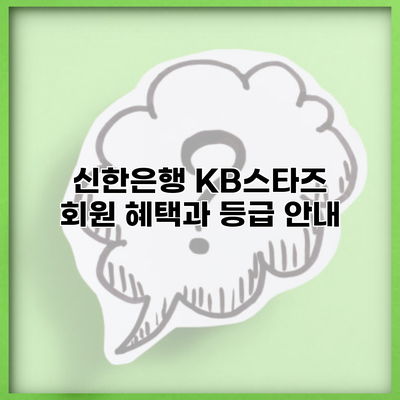 신한은행 KB스타즈 회원 혜택과 등급 안내