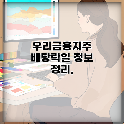 우리금융지주 배당락일 정보 정리,