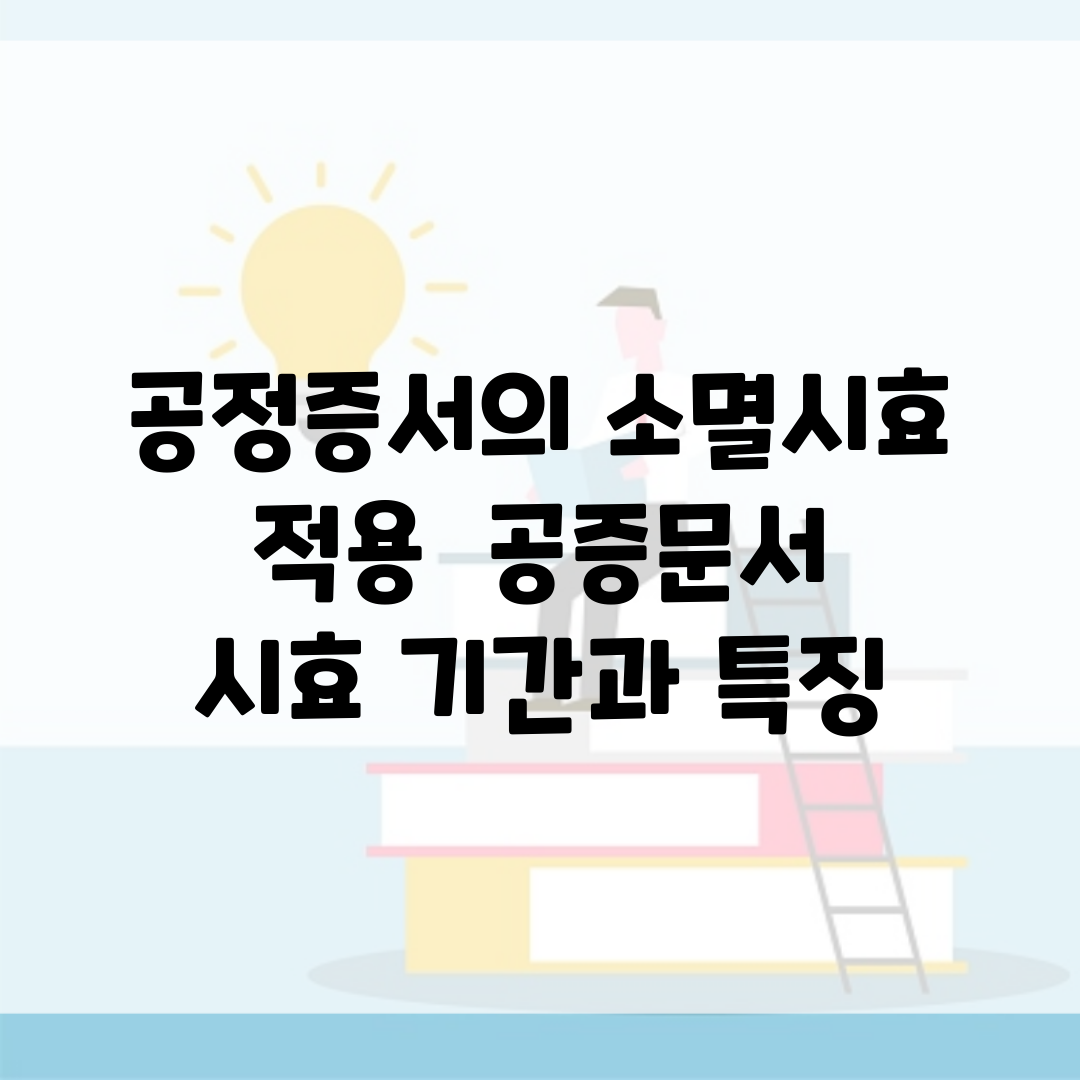 공정증서의 소멸시효 적용 | 공증문서 시효 기간과 특징