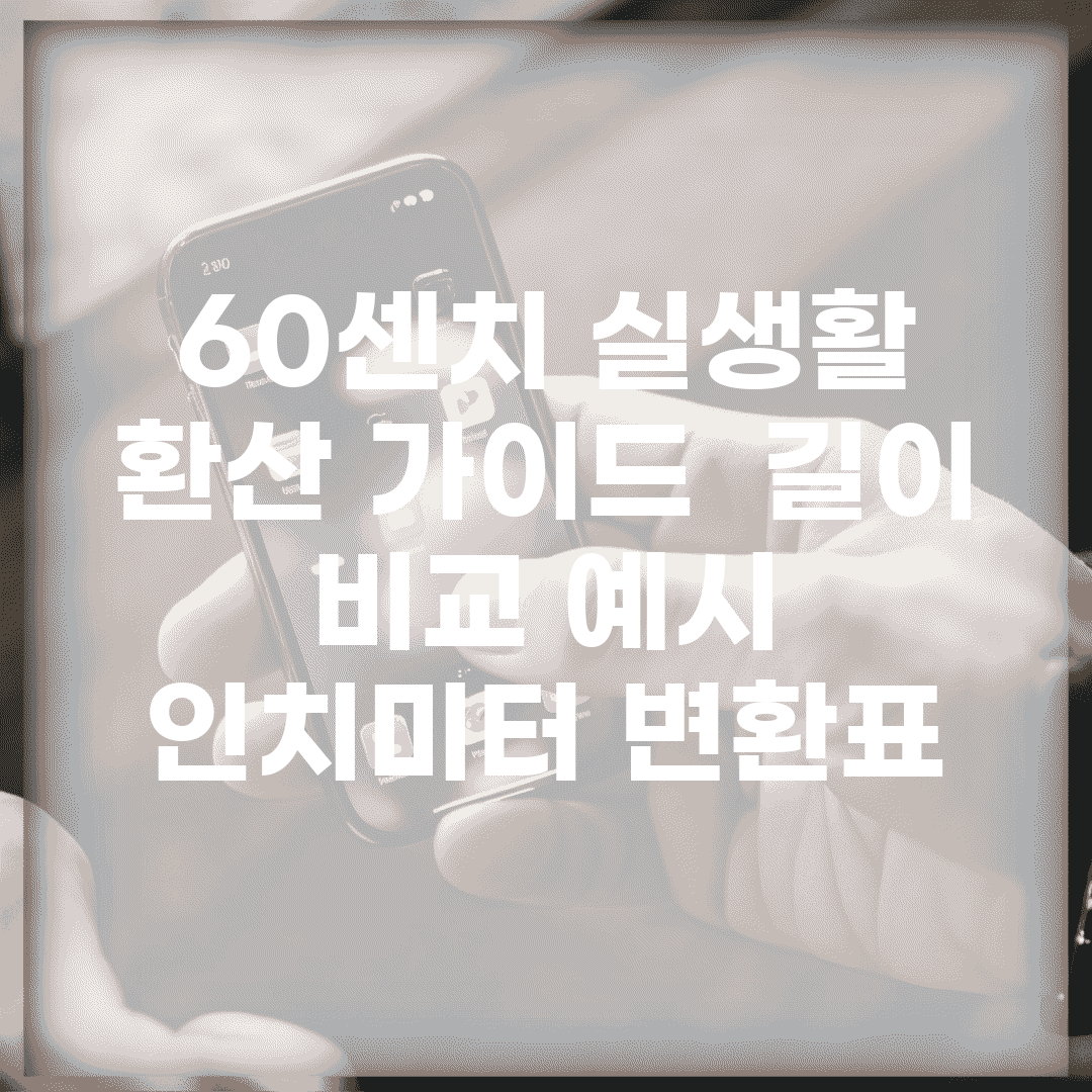 60센치 실생활 환산 가이드 | 길이 비교 예시 | 인치/미터 변환표