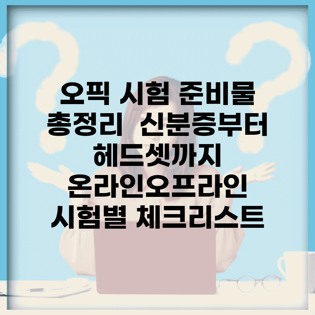 오픽 시험 준비물 총정리 | 신분증부터 헤드셋까지 | 온라인/오프라인 시험별 체크리스트
