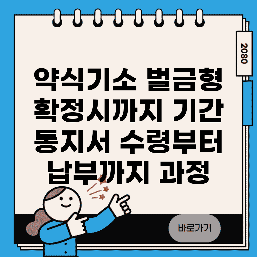 약식기소 벌금형 확정시까지 기간 | 통지서 수령부터 납부까지 과정