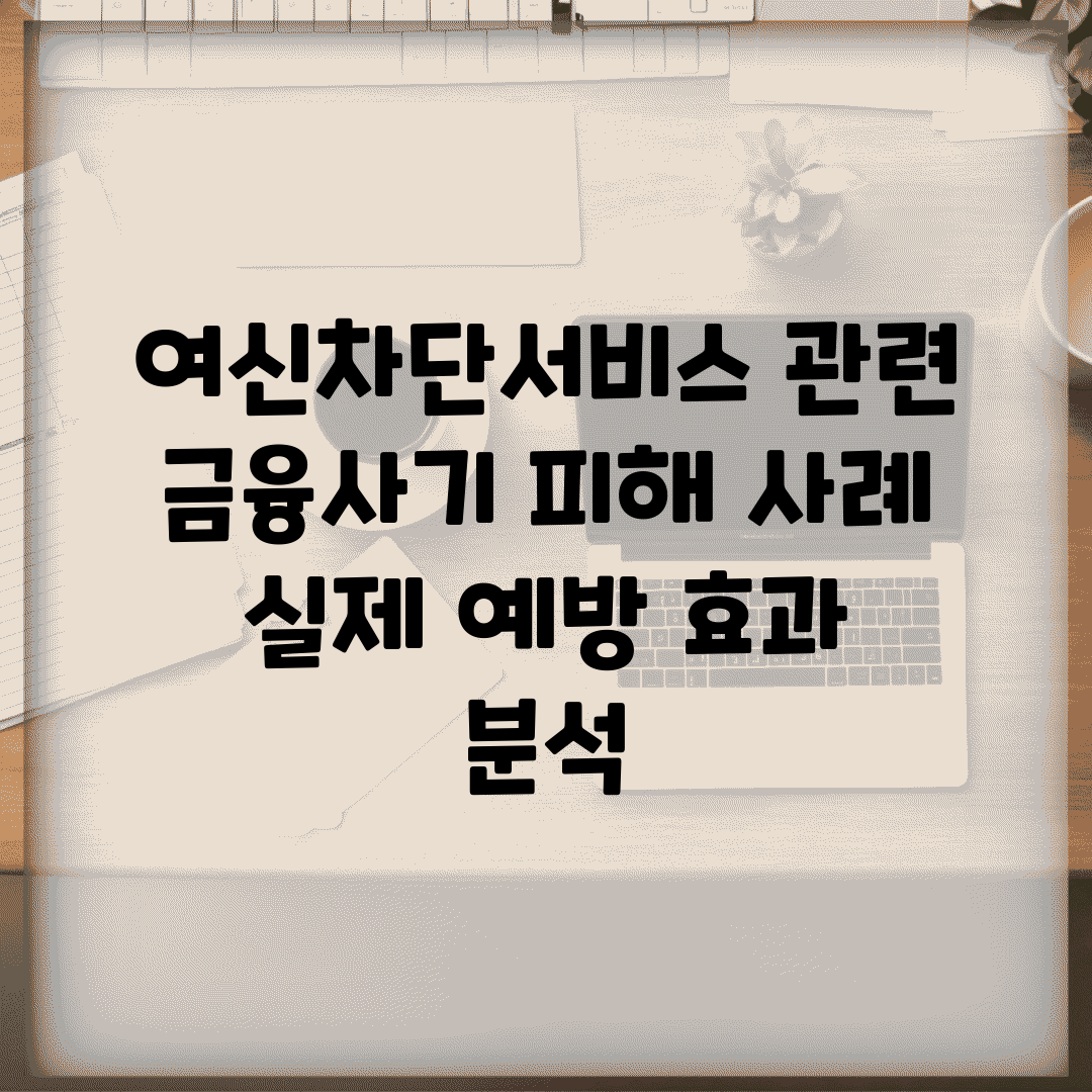 여신차단서비스 관련 금융사기 피해 사례 | 실제 예방 효과 분석
