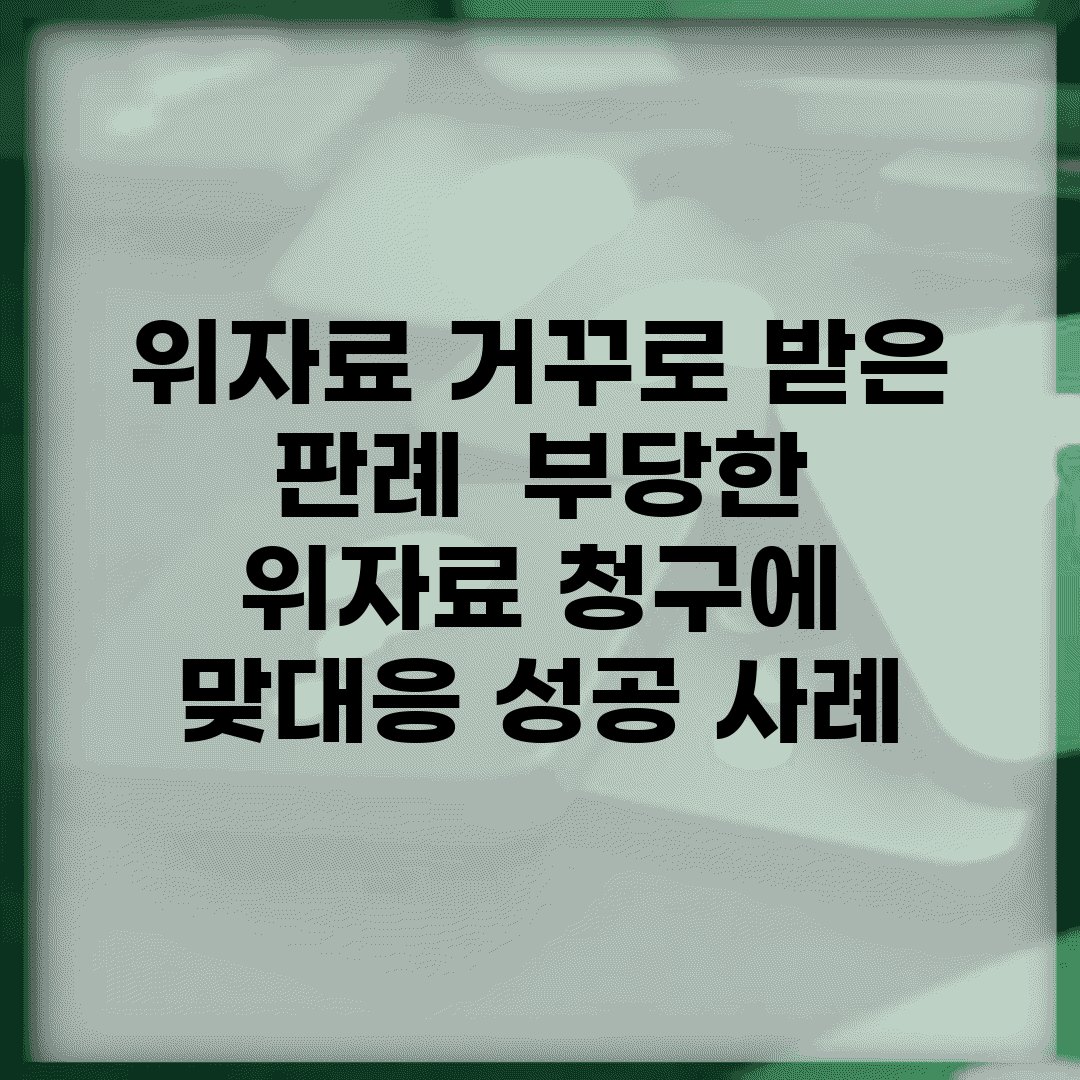 위자료 거꾸로 받은 판례 | 부당한 위자료 청구에 맞대응 성공 사례
