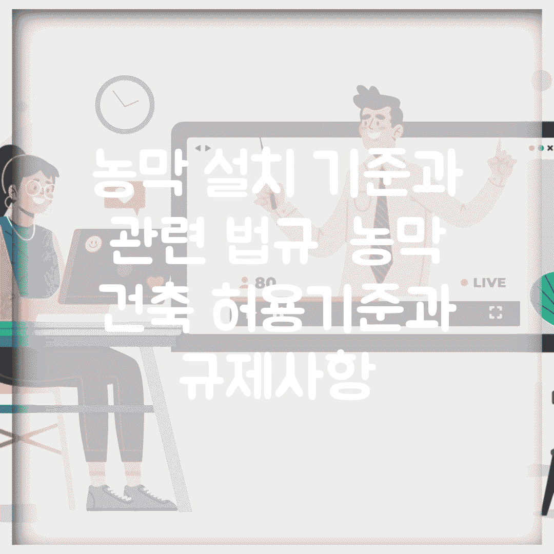 농막 설치 기준과 관련 법규 | 농막 건축 허용기준과 규제사항