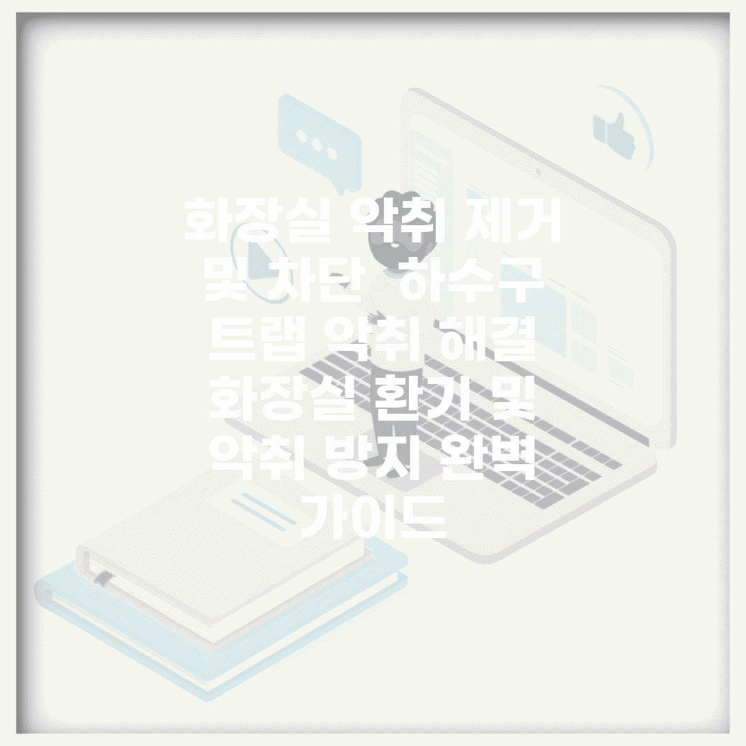 화장실 악취 제거 및 차단 | 하수구 트랩 악취 해결 | 화장실 환기 및 악취 방지 완벽 가이드