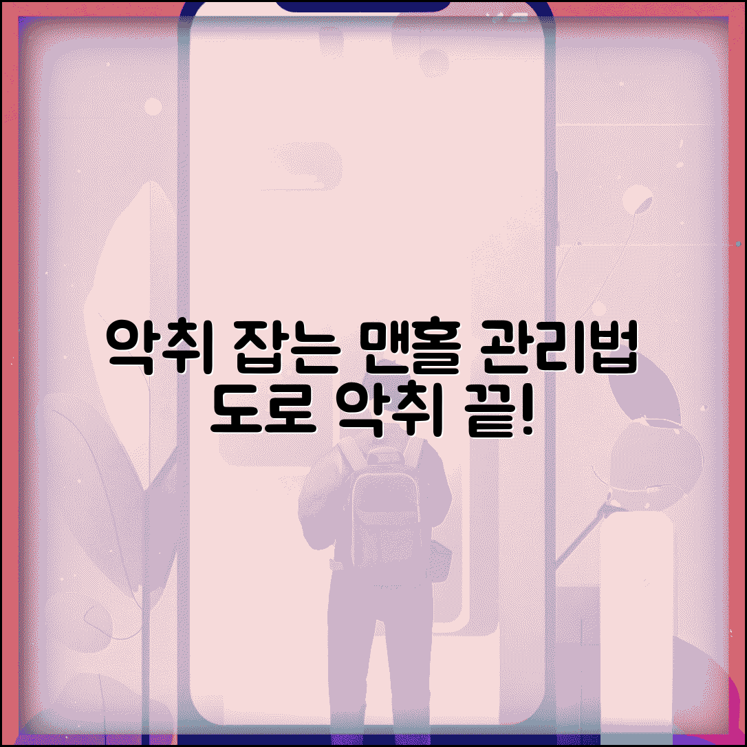 악취 방지 맨홀 관리 | 맨홀 악취 차단 | 도로 하수구 악취 | 공공시설 악취 관리