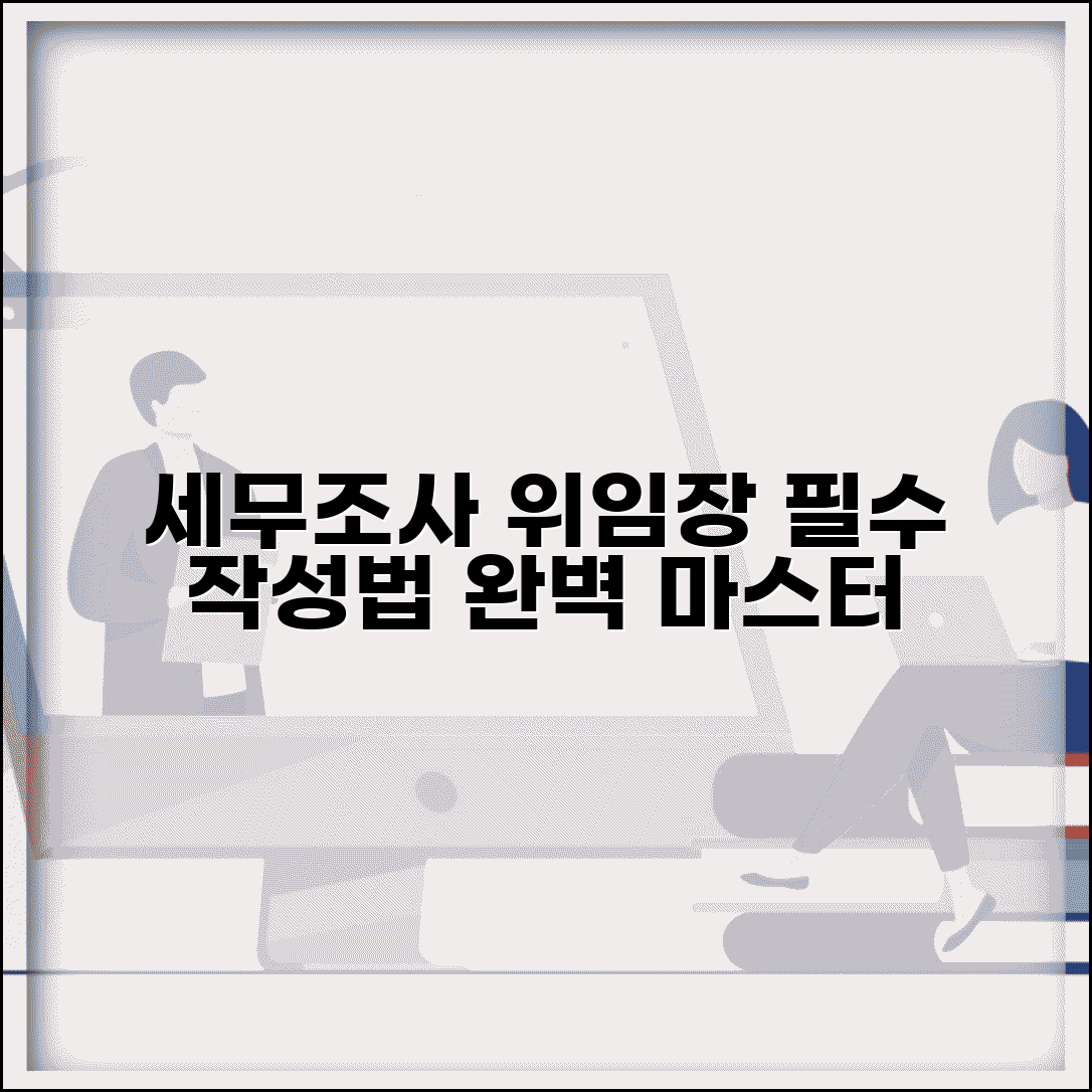 세무조사 위임장 작성법 제출 | 세무조사 위임장 완벽 작성 가이드