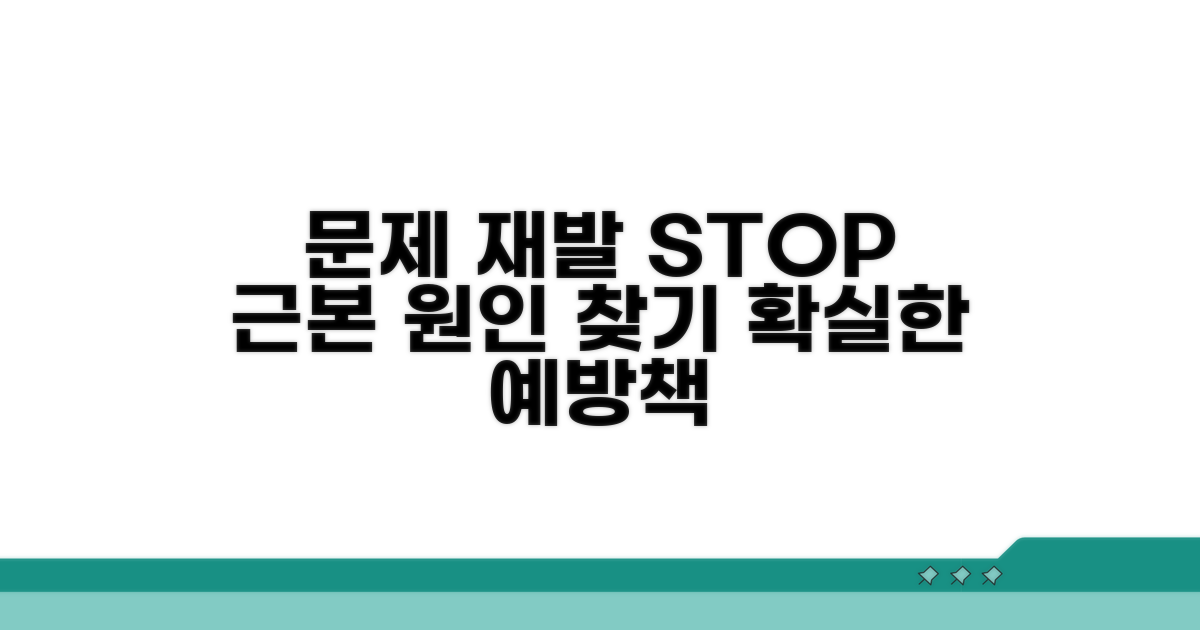 문제 재발 방지 방법