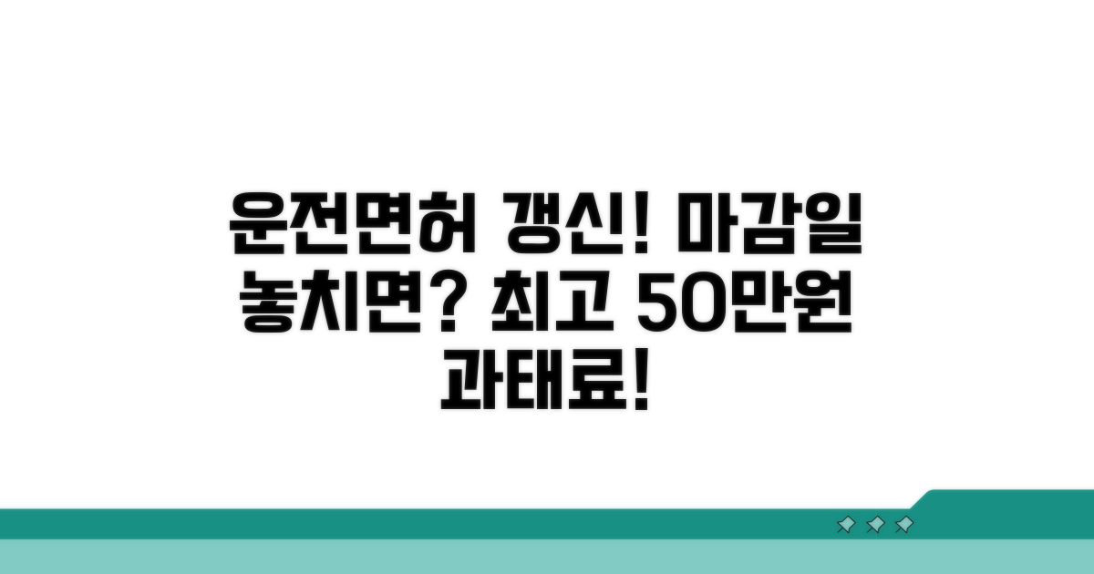 운전면허 갱신, 언제까지 해야 할까요?
