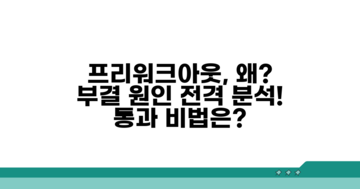 프리워크아웃 부결 원인 분석
