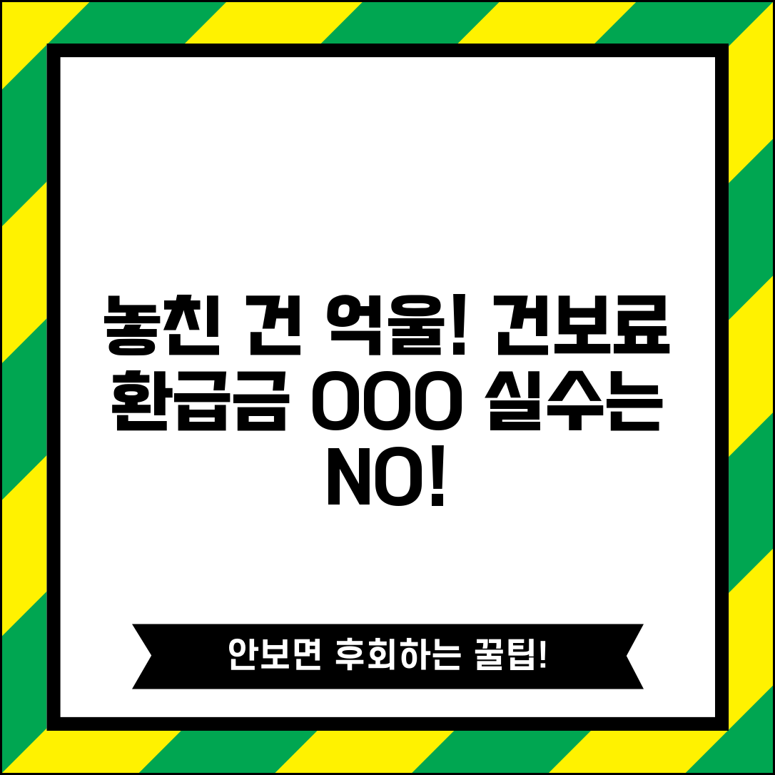 건강보험료 환급금 놓친 사람 후기 | 이런 실수 하지마세요