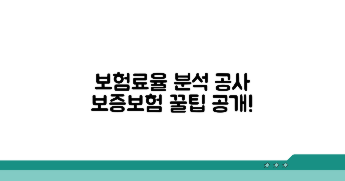 공사 보증보험 가입 시 보험료율 분석