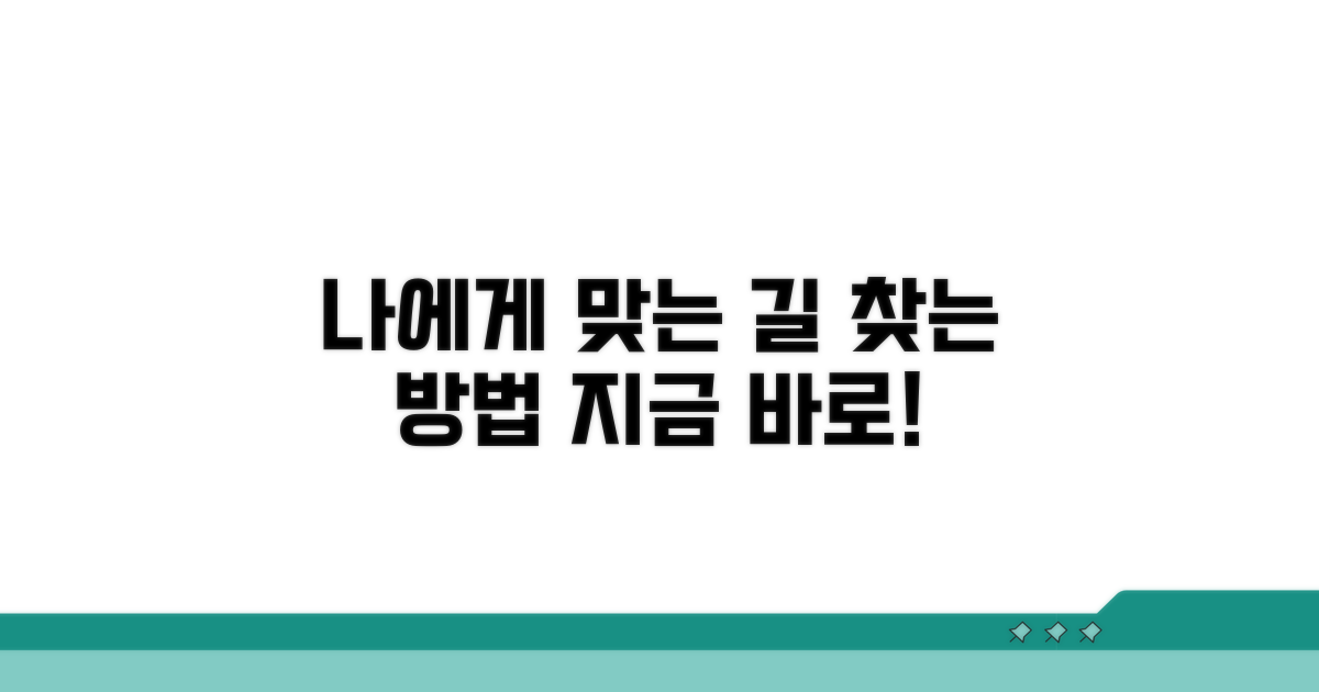 나에게 맞는 방법 찾기