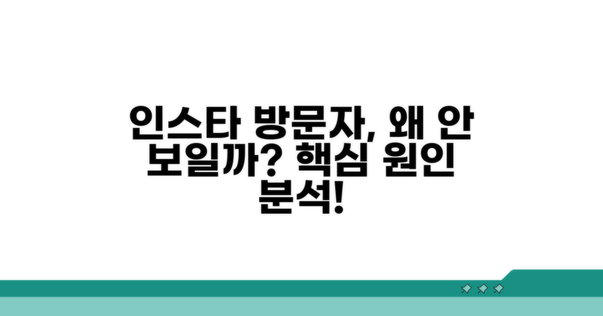 인스타그램 방문자, 왜 못 볼까?