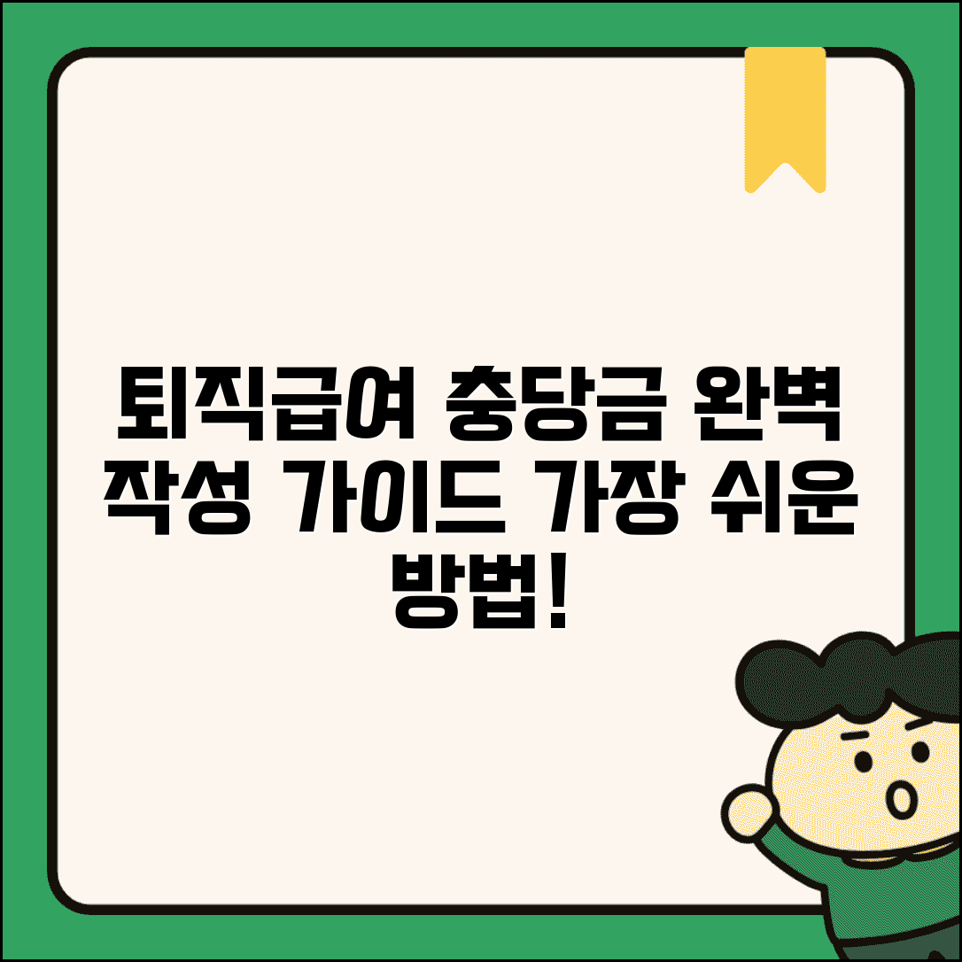 퇴직급여 충당금조정명세서 작성법 | 충당금조정명세서 완벽 작성 가이드