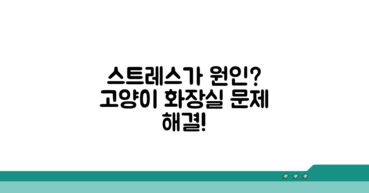 고양이 화장실 문제, 스트레스가 원인?