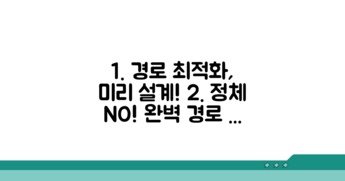 정체 없는 최적 경로 미리 계획
