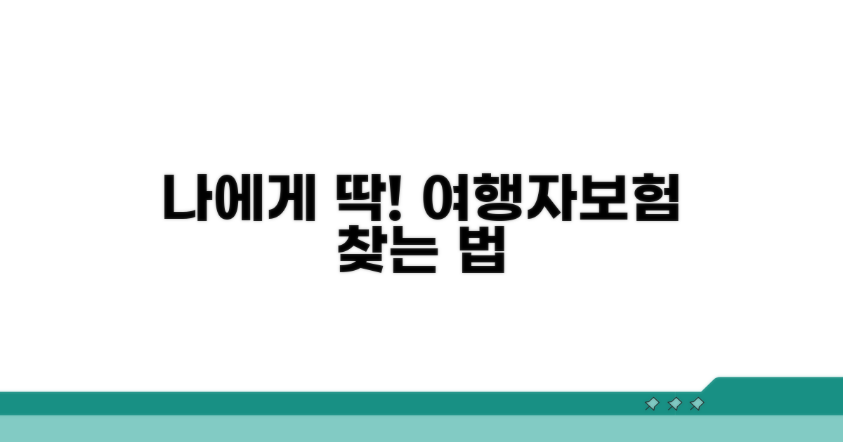나에게 맞는 여행자보험 찾기