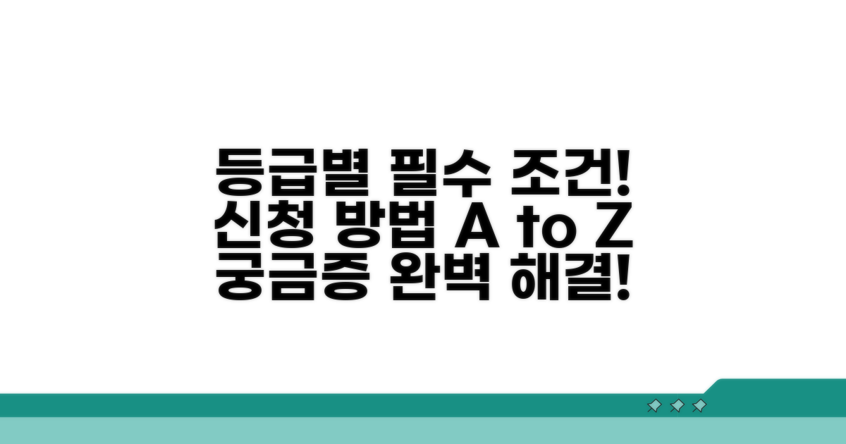 등급별 판정 기준과 신청 절차 안내
