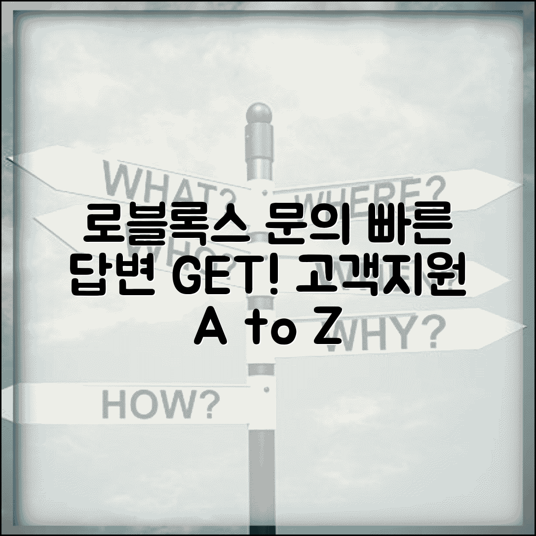 로블록스 문의 빠른 답변받기 | 고객지원팀 연락하고 효율적으로 도움받는 방법