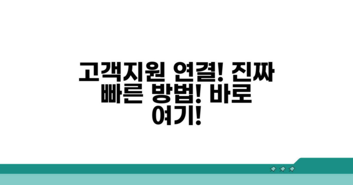 고객지원팀 연결, 가장 빠른 방법은?
