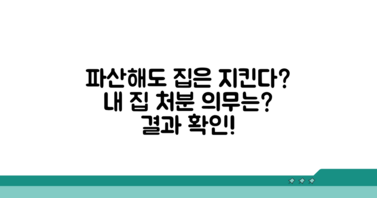 파산 시 주택 처분 의무는?