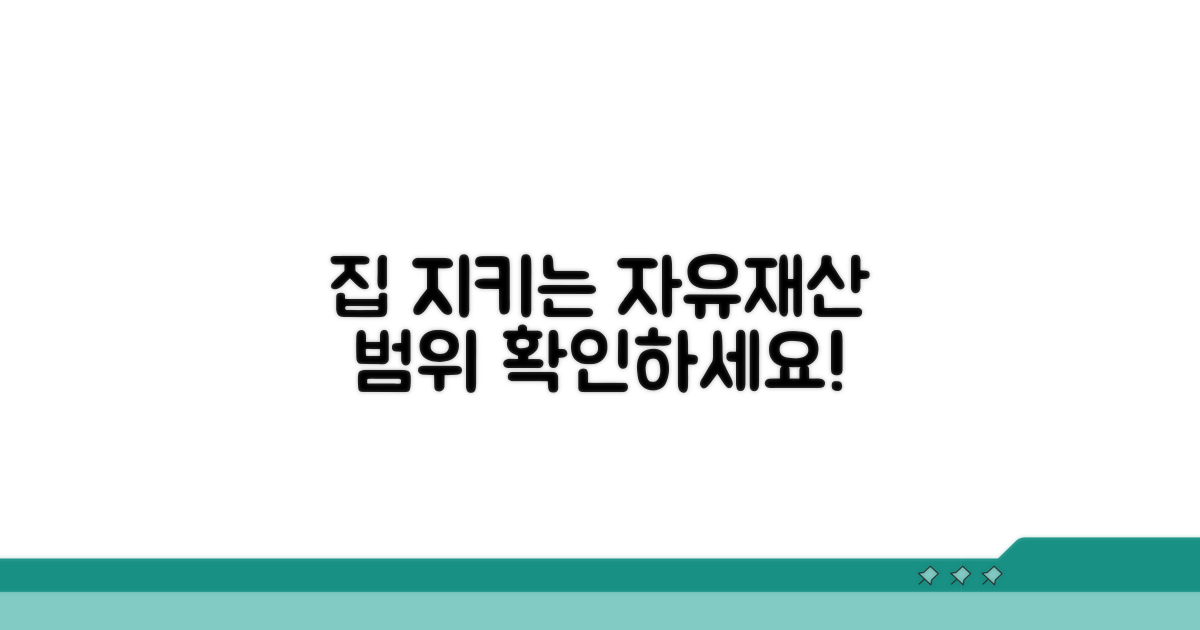 자유재산 범위, 집 지킬 수 있을까