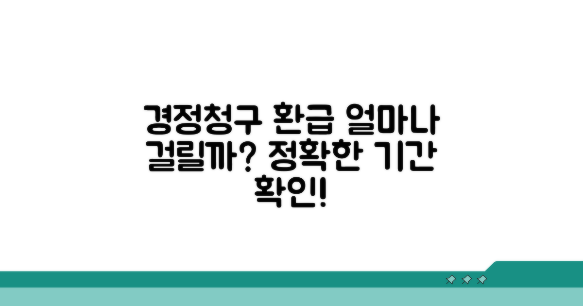 경정청구 환급, 얼마 걸릴까?