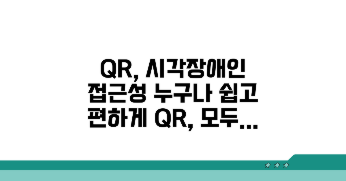 시각장애인 QR 접근성 기본