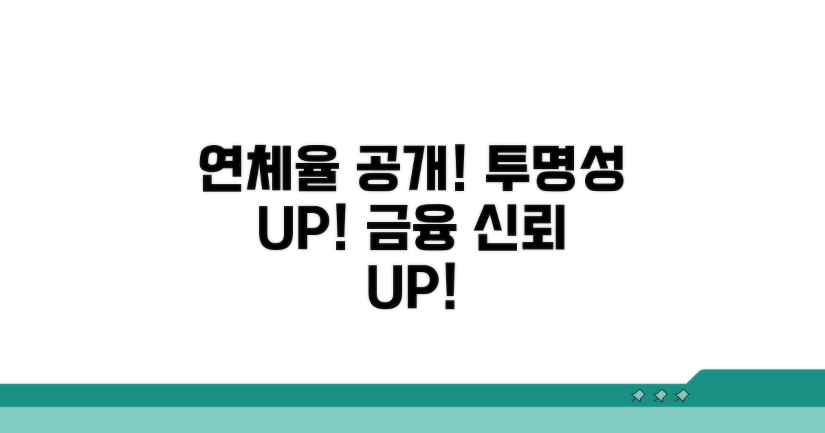 연체율 공개, 투명성 확보 방안