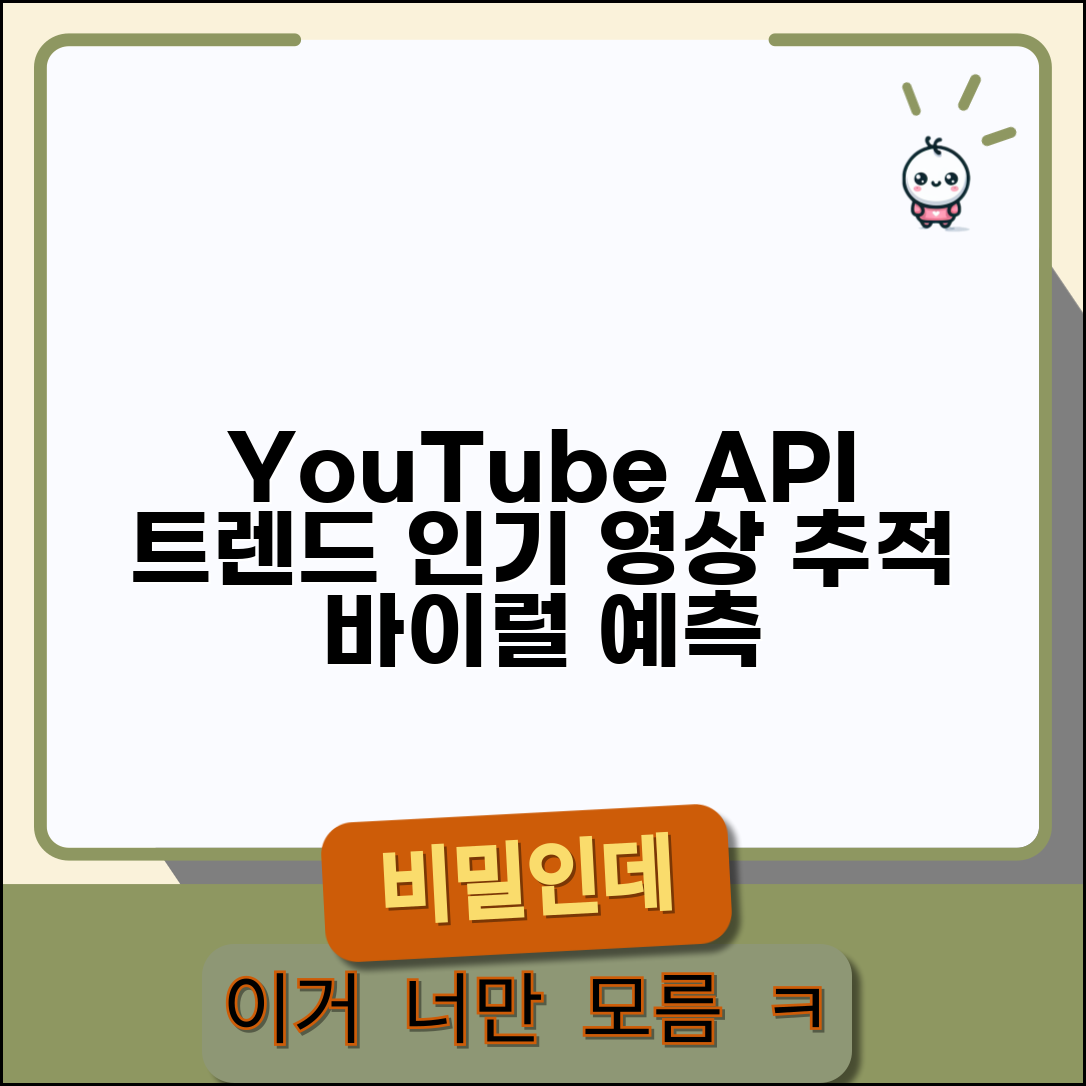YouTube API 트렌드 분석 도구 | 실시간 인기 동영상 추적하고 바이럴 콘텐츠 예측 시스템