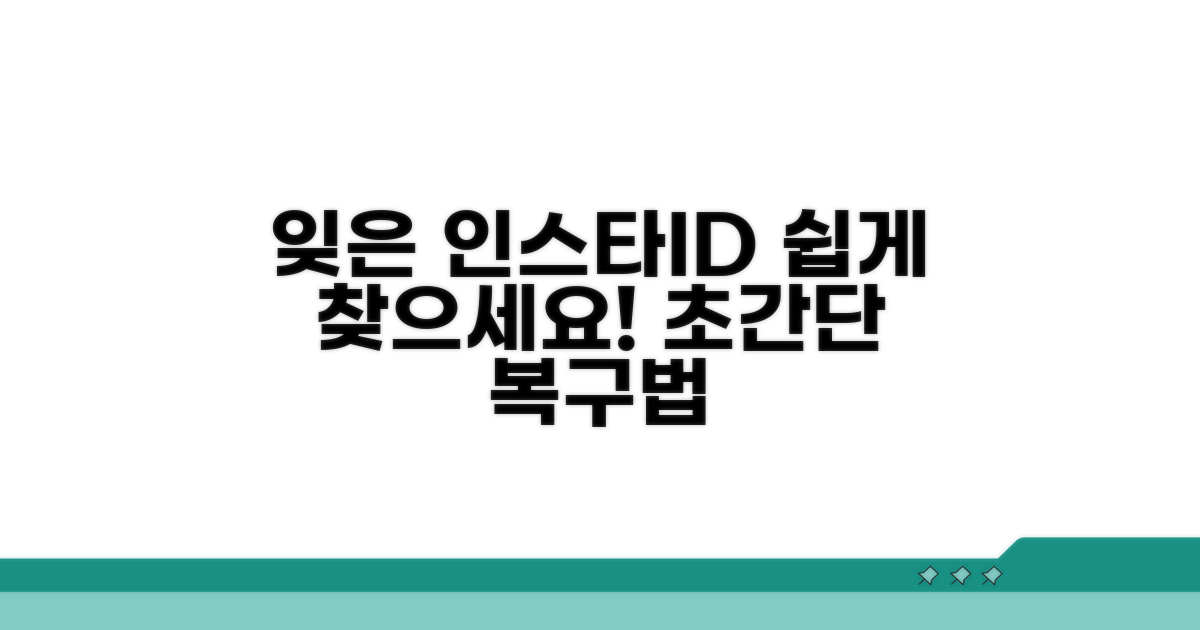 잊어버린 인스타그램 사용자명 되찾기