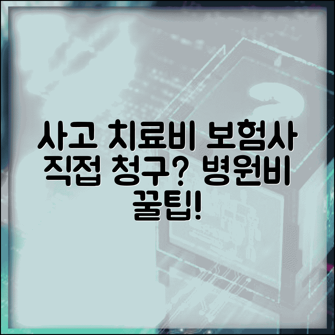 교통사고 진료비 청구 방법 | 병원 치료비 보험사 직접 청구와 개인 청구