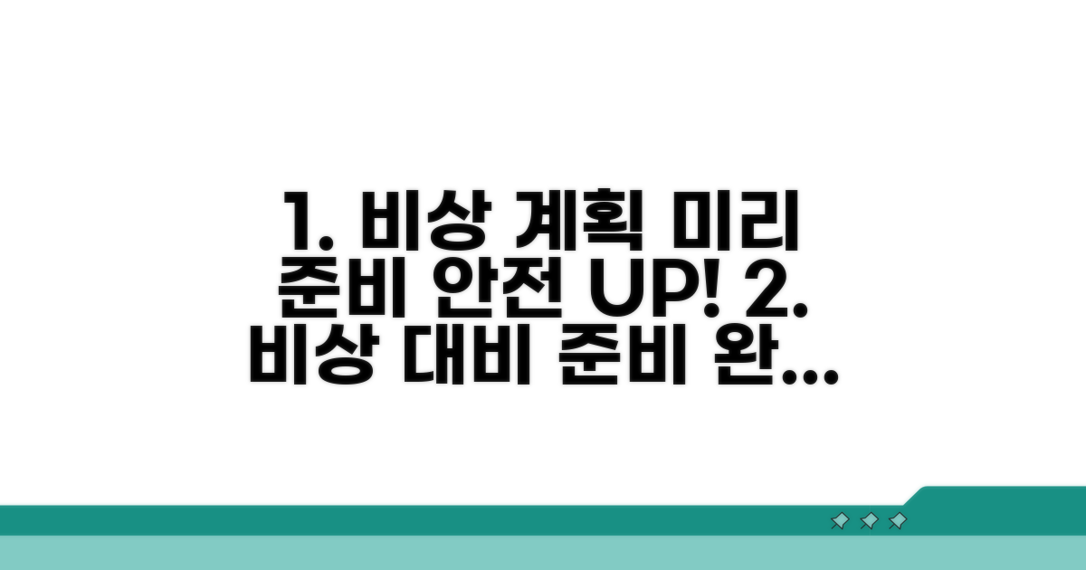 미리 준비하는 비상 계획