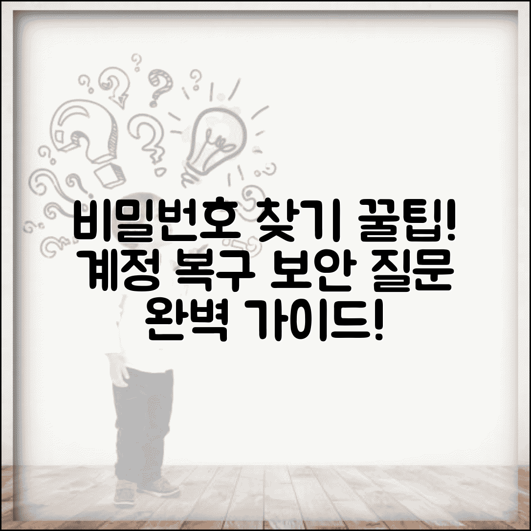 비밀번호 찾기 완벽 가이드 | 계정별 비밀번호 복구 방법과 보안 질문으로 되찾는 법