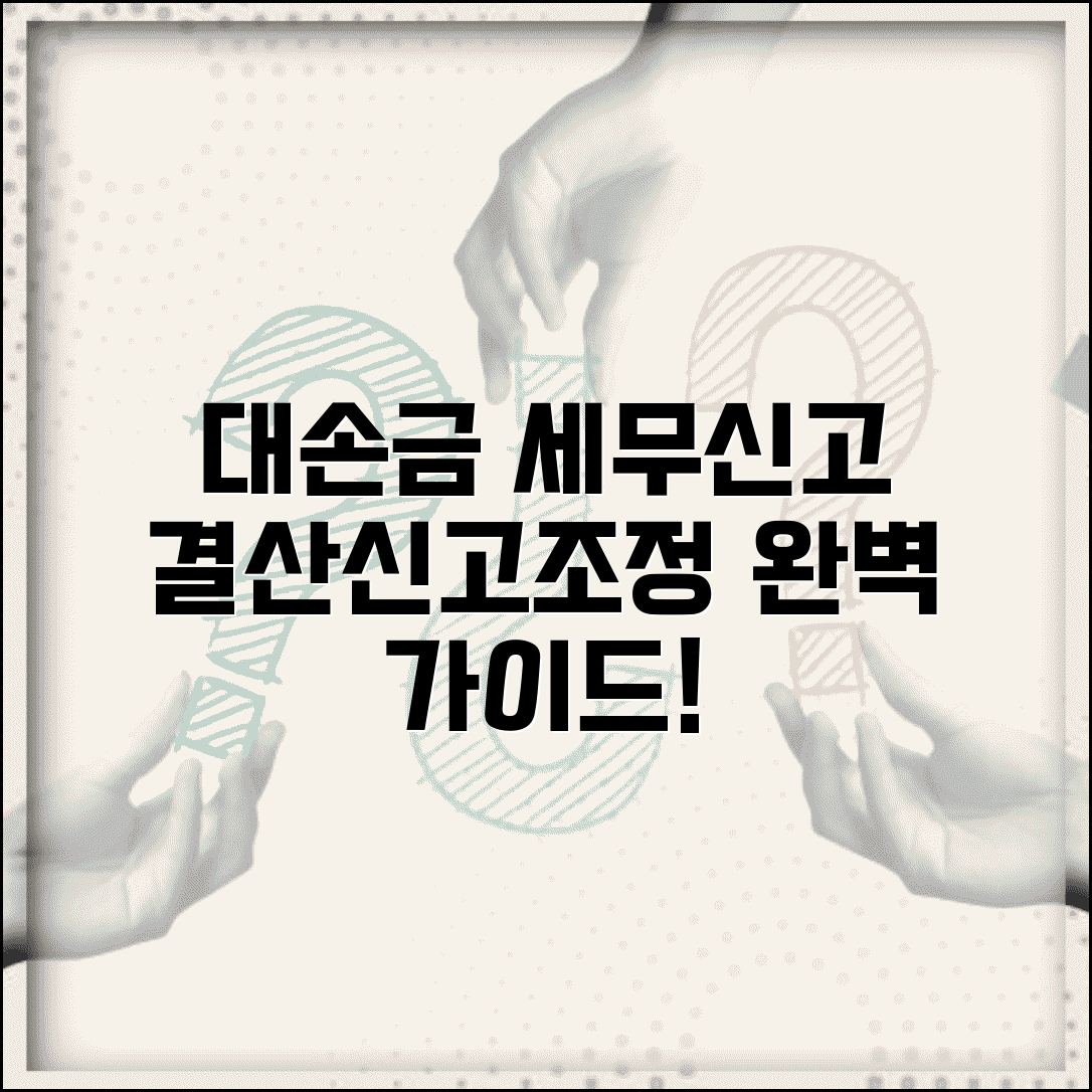 대손금 결산조정 신고조정 | 대손금 세무신고 처리 방법