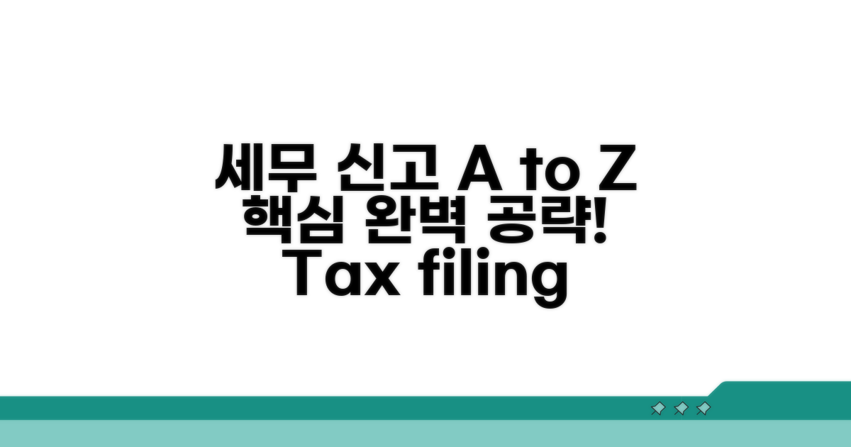 세무 신고 방법 A to Z