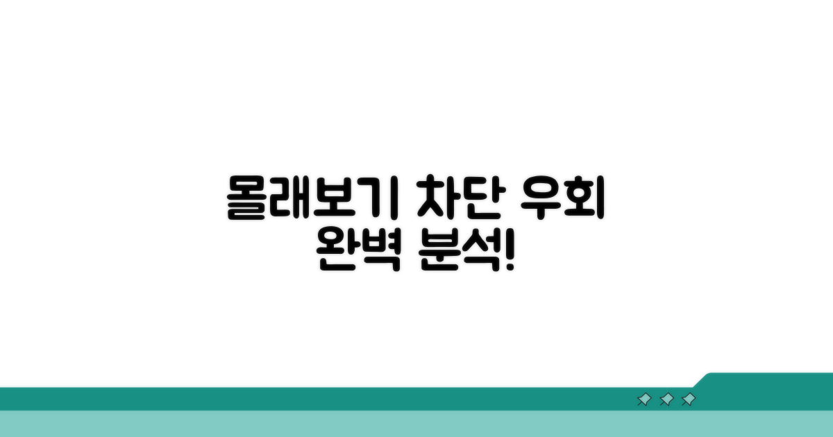 몰래보기 차단 우회 방법 완벽 분석