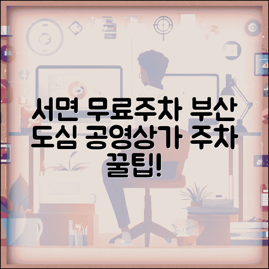 서면 무료주차장 부산 중심가 | 서면 지역 무료 공영주차장과 상업시설 주차 혜택