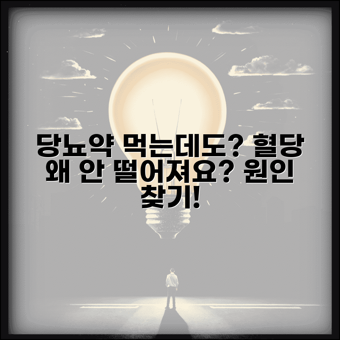 당뇨약 먹는데 혈당 계속 높은 이유가 뭔가요 | 당뇨관리 | 혈당조절 | 약물