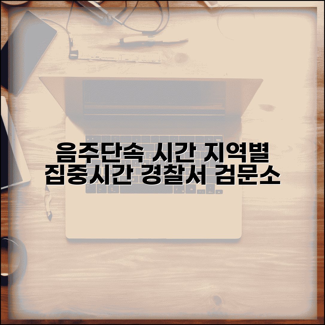 음주 단속시간 경찰서별 운영 | 지역별 음주단속 집중 시간대와 검문소 위치