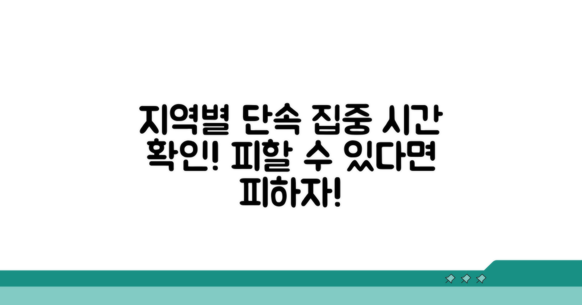 지역별 단속 집중 시간 확인