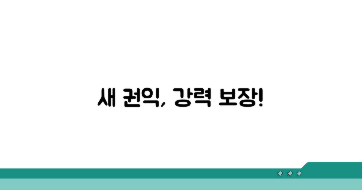 새롭게 강화된 권익 보장 내용은?