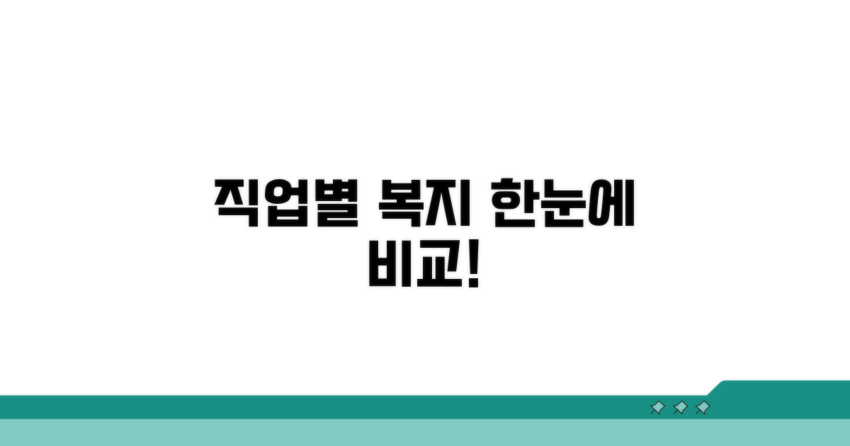 직업별 복지포털 한눈에 비교