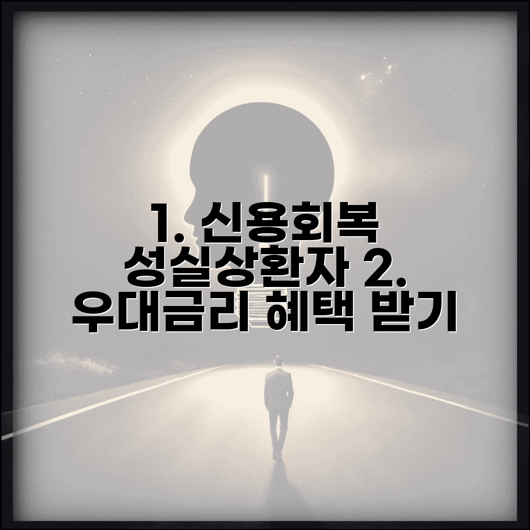 신용회복위원회 성실상환자대출 혜택 | 채무조정 성실 이행자 우대 금리 대출 신청 방법