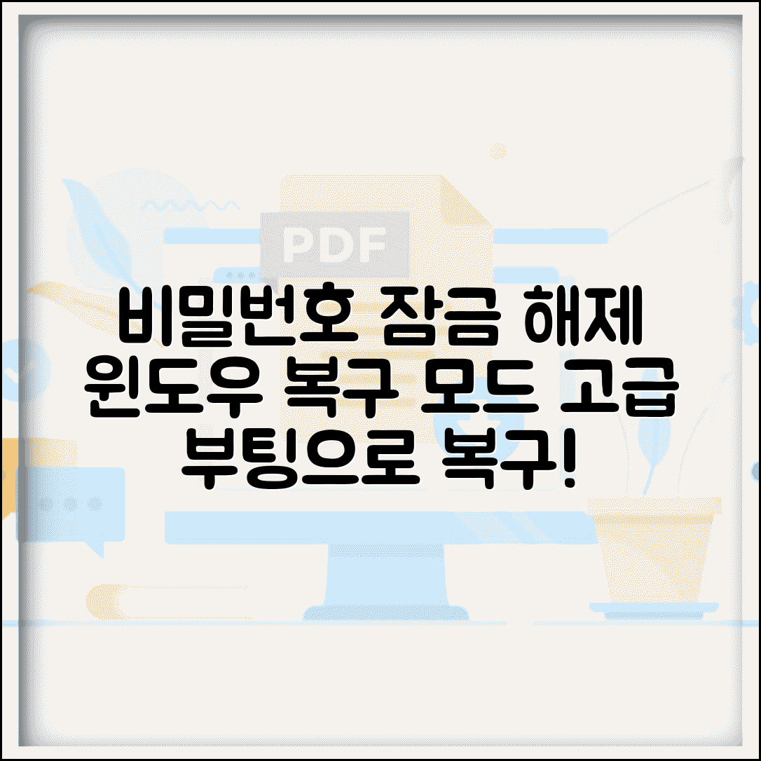 비밀번호 해제 윈도우 복구 모드 | 윈도우 고급 부팅 옵션으로 시스템 복구하기