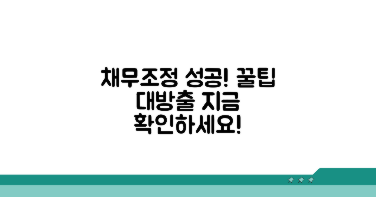 성공적인 채무조정을 위한 팁